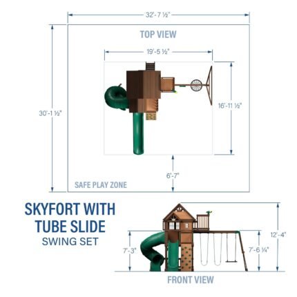Skyfort II With Spiral Tube Slide