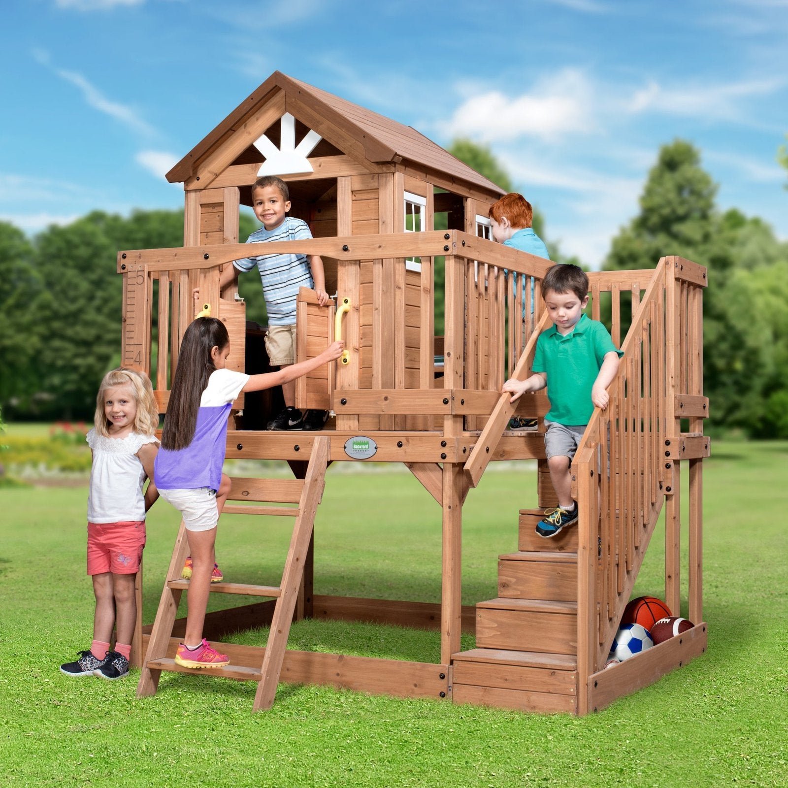 Scenic-Heights-Playhouse Scenic Heights Wooden Playhouse